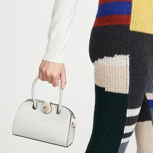 Manu Atelier Women's Micro Ladybird Leather Top Handle Bag - Ivory